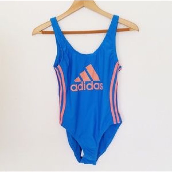 orange adidas swimsuit